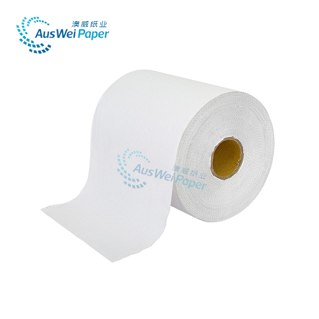 Фабрика Auswei 1 PLY-полное тиснение ZD640-BJ1-12 Recycle-jumbo Полотенце для рук, туалетная бумага, сухая вода 