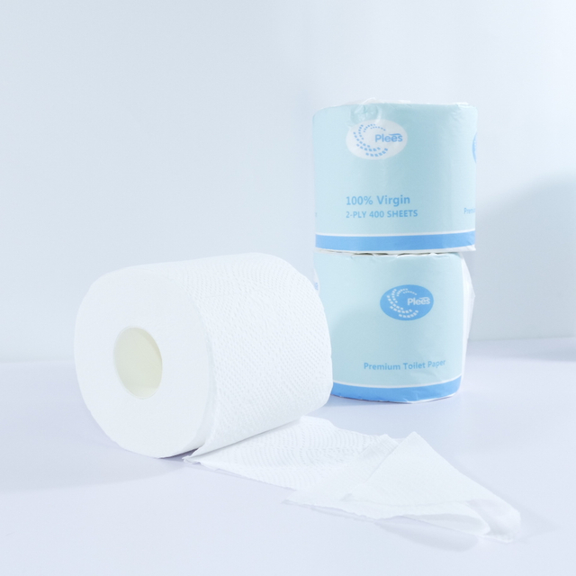  Китайский производитель салфеток Бренд Plees, рулон упаковочной бумаги, 2-слойный рулон туалетной бумаги, чистая салфетка для ванной комнаты 